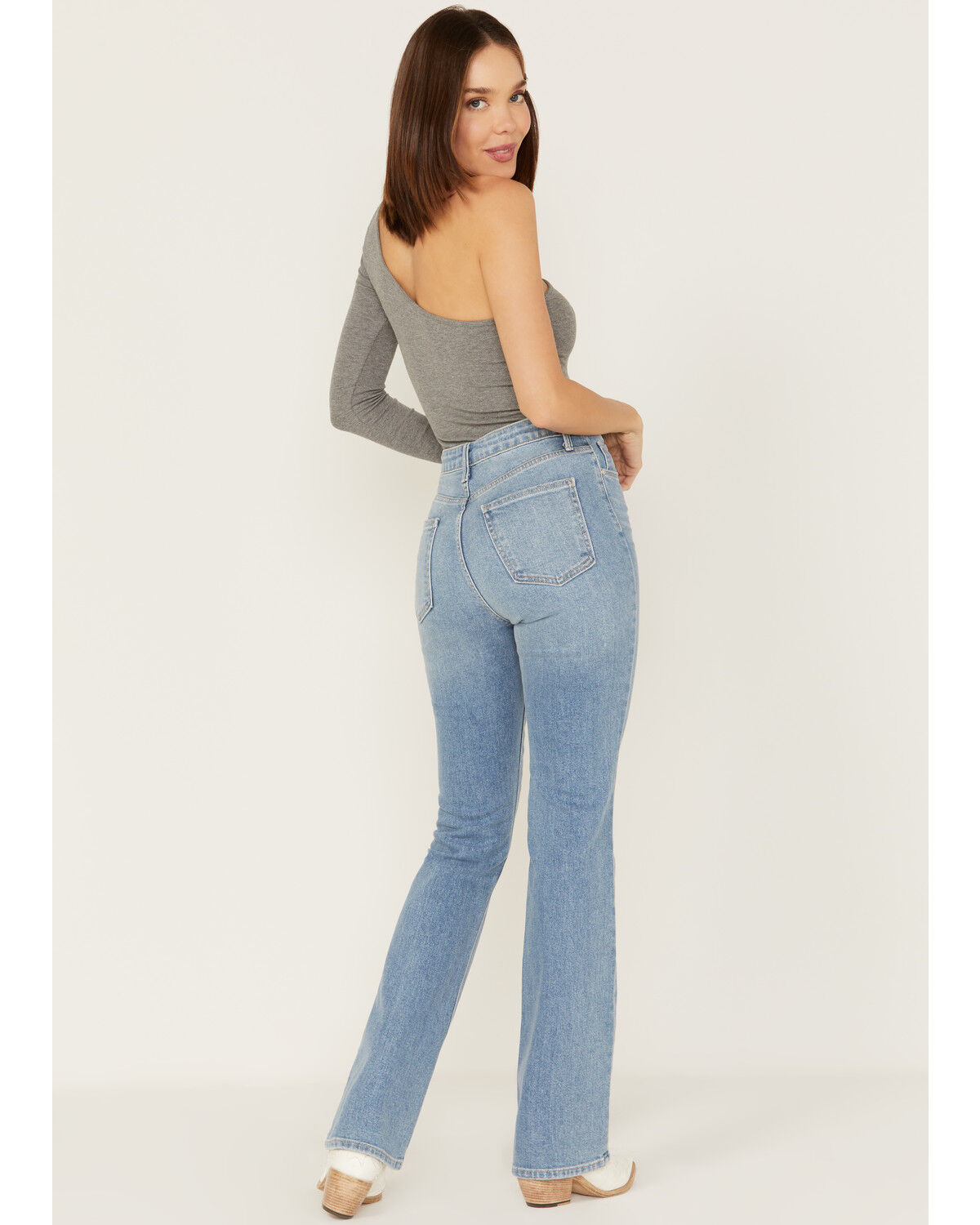 Image #3 - Just Black Denim Women's Light Wash High Rise Bootcut Jeans, , hi-res