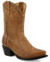 Image #1 - Black Star Women's CellSole Studded Leather Western Boots - Snip Toe , Brown, hi-res