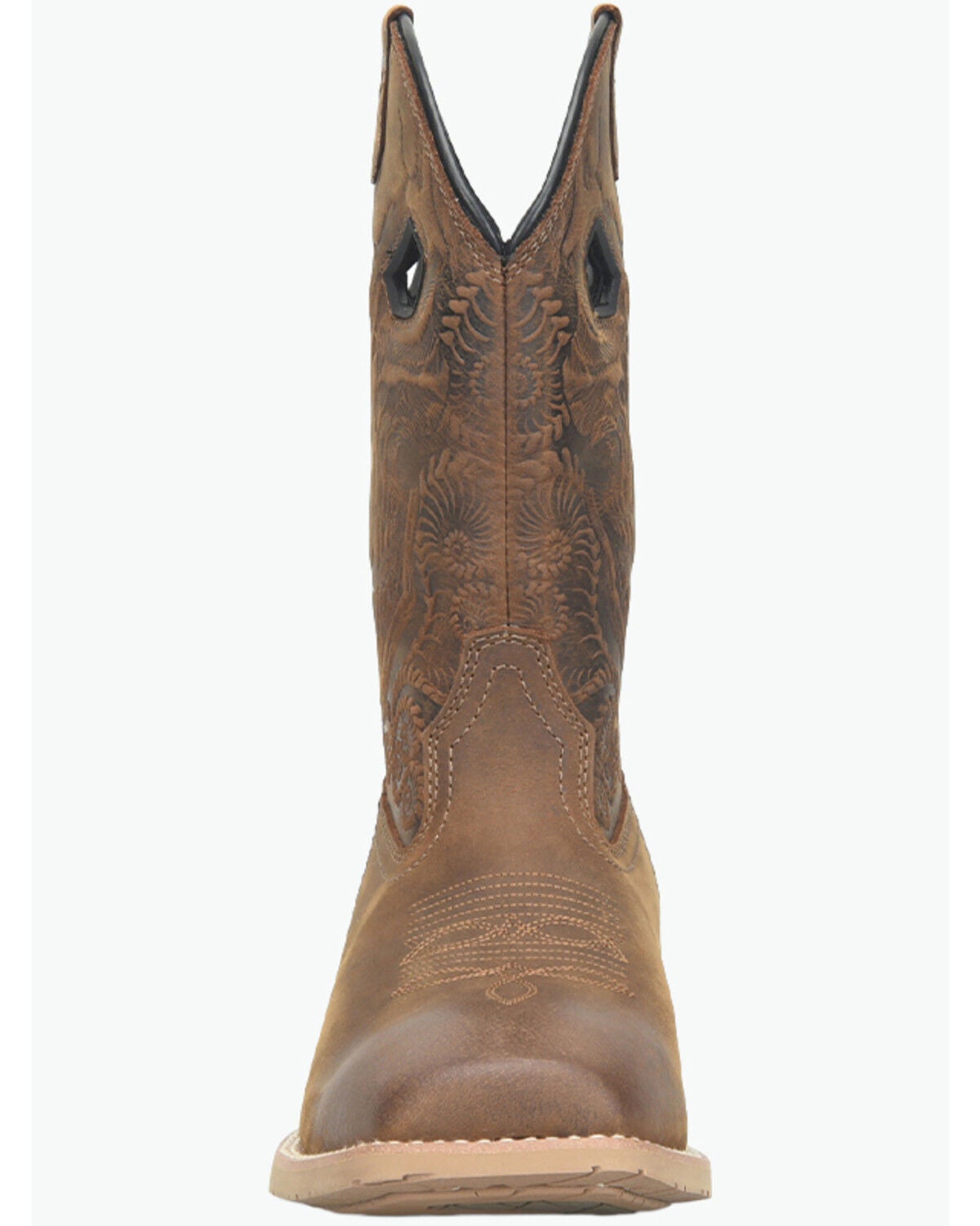 Image #3 - Double H Men's Requiem Performance Western Boots - Broad Square Toe, Brown, hi-res