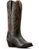 Image #1 - Ariat Women's Heritage Stretchfit Western Boots - Round Toe, Black, hi-res
