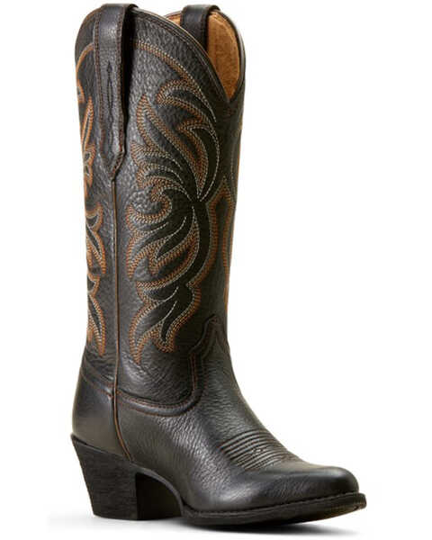 Image #1 - Ariat Women's Heritage Stretchfit Western Boots - Pointed Toe , Black, hi-res