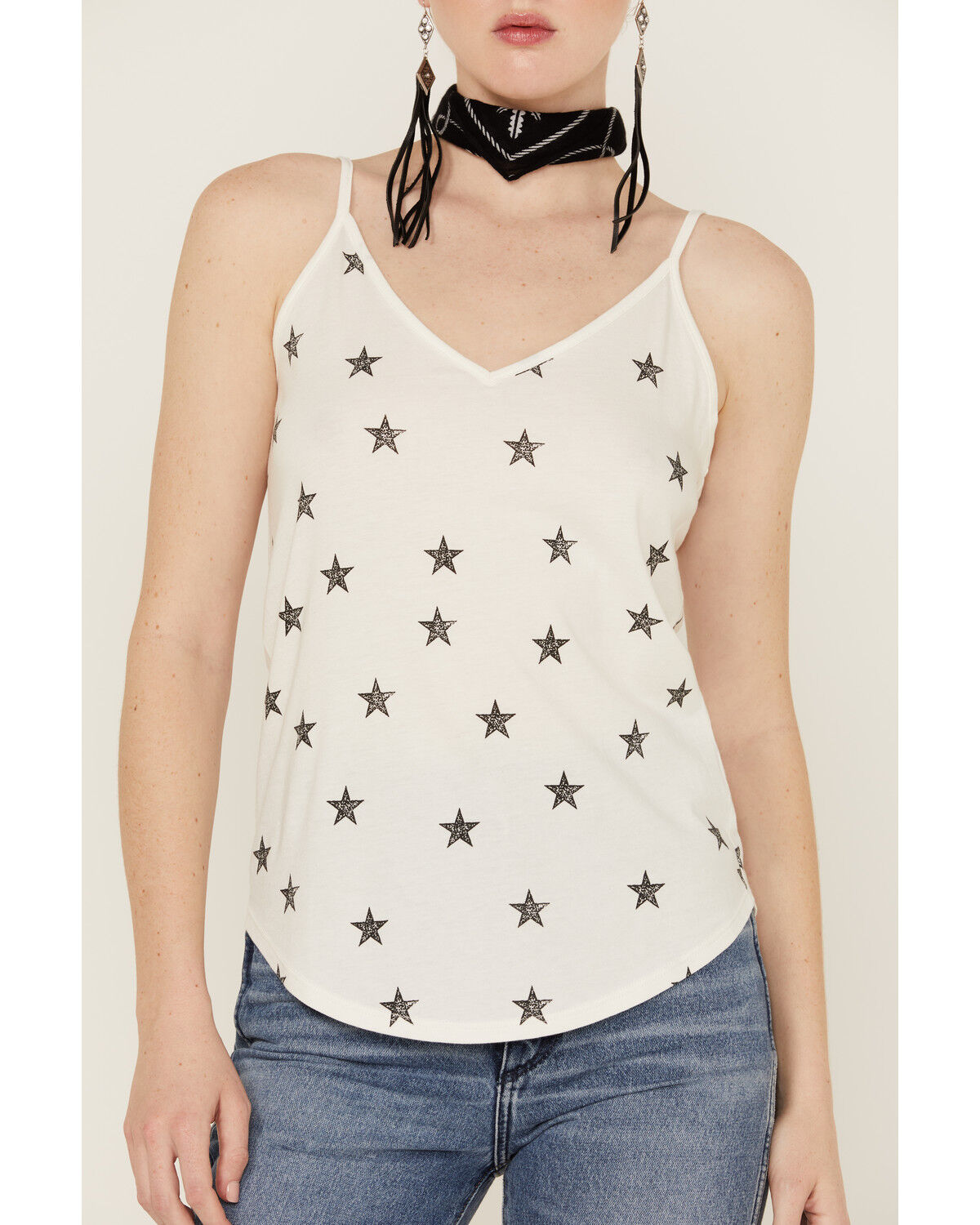 Image #2 - Shyanne Women's Star Print Cami, White, hi-res