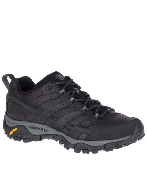 Merrell Men's Black MOAB 2 Prime Hiking Shoes - Soft Toe, Black, hi-res