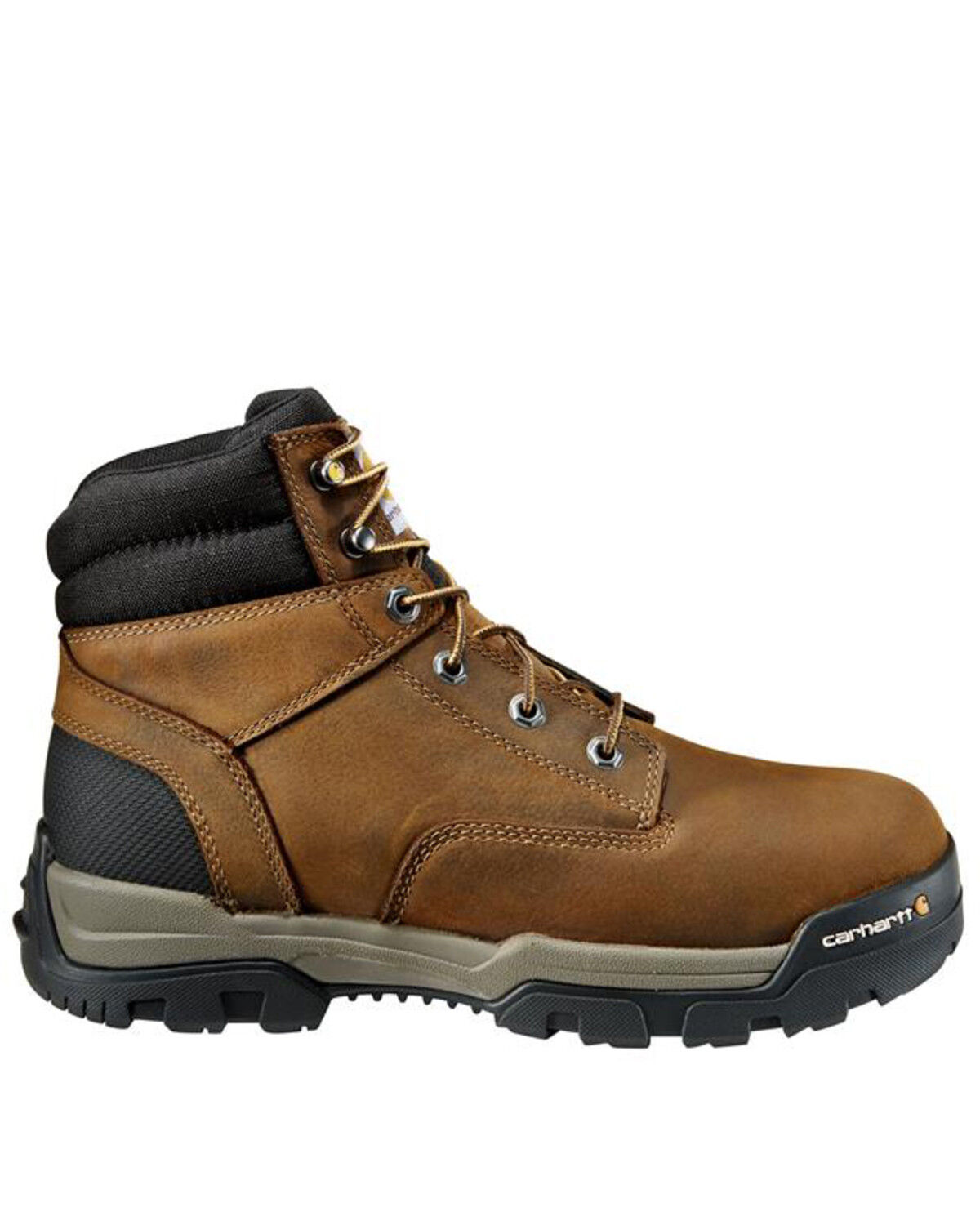 Image #2 - Carhartt Men's Ground Force Waterproof Work Boots - Composite Toe, Brown, hi-res