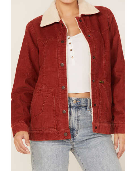 Wrangler Women's Sherpa Lined Corduroy Barn Jacket - Country Outfitter