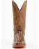 Image #4 - Horse Power Men's Nile Croc Western Boots - Square Toe, Brown, hi-res