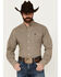 Image #1 - Cinch Men's Medallion Print Long Sleeve Button-Down Western Shirt, Gold, hi-res