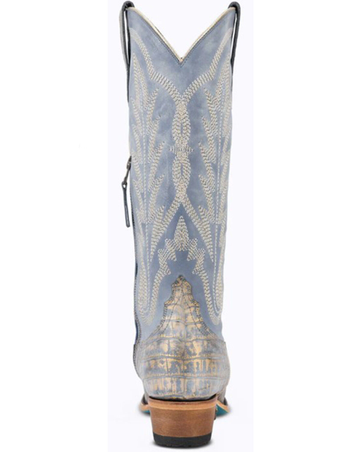 Image #5 - Lane Women's Skylight Tall Western Boots - Snip Toe, Blue, hi-res