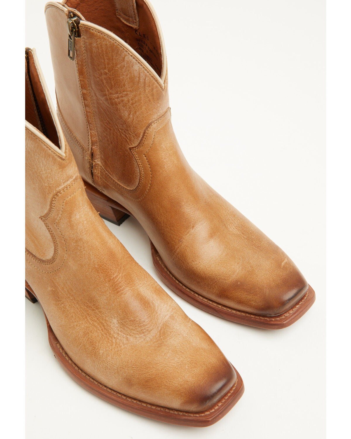 Image #7 - Cleo + Wolf Women's Fern Western Booties - Fashion Square Toe, Tan, hi-res