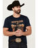 Image #1 - Moonshine Spirit Men's Mountain Short Sleeve Graphic T-Shirt, Dark Blue, hi-res
