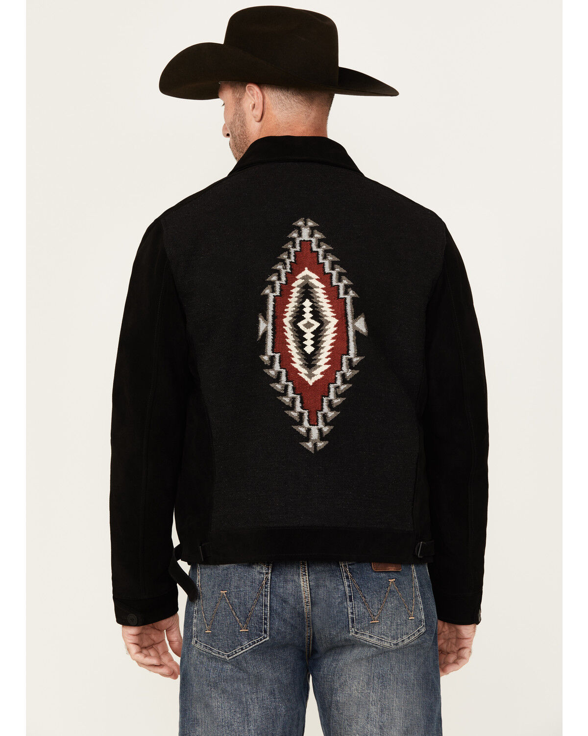 Image #4 - Moonshine Spirit Men's Puebla Suede Zip Jacket, Black, hi-res