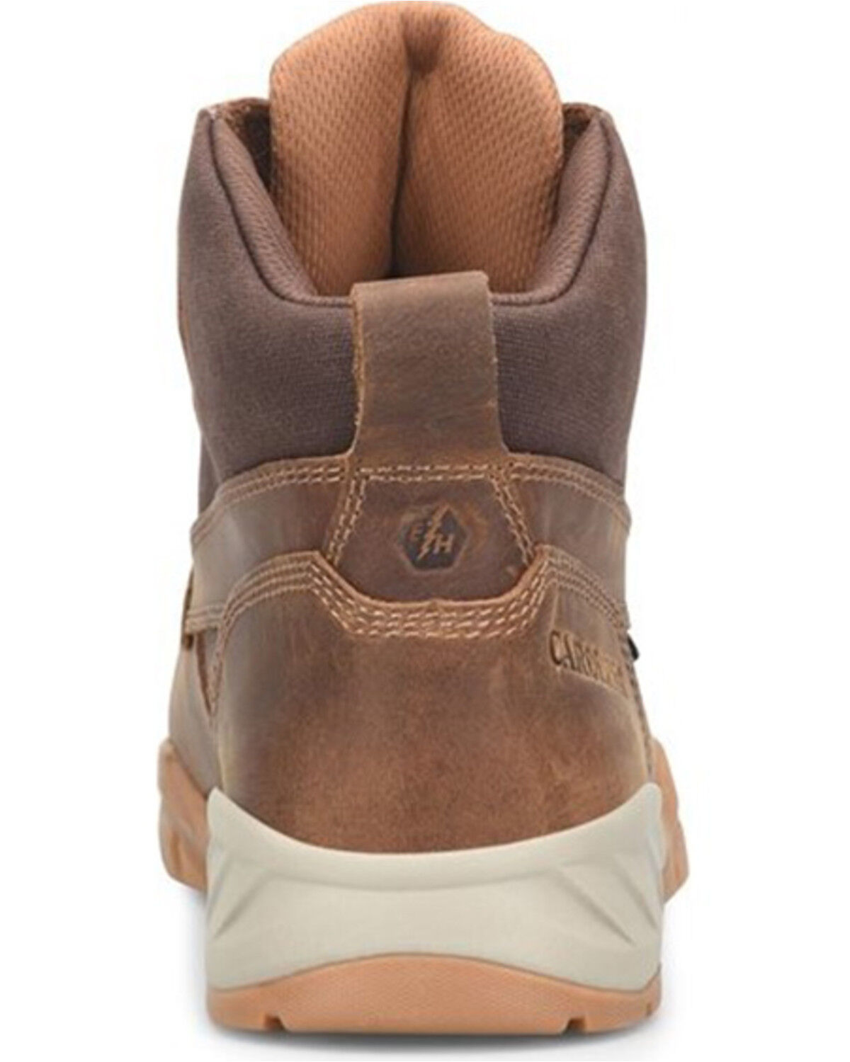 Image #4 - Carolina Men's Challenge 6" Lace-Up Waterproof Hiker Work Boots - Composite Toe, Brown, hi-res