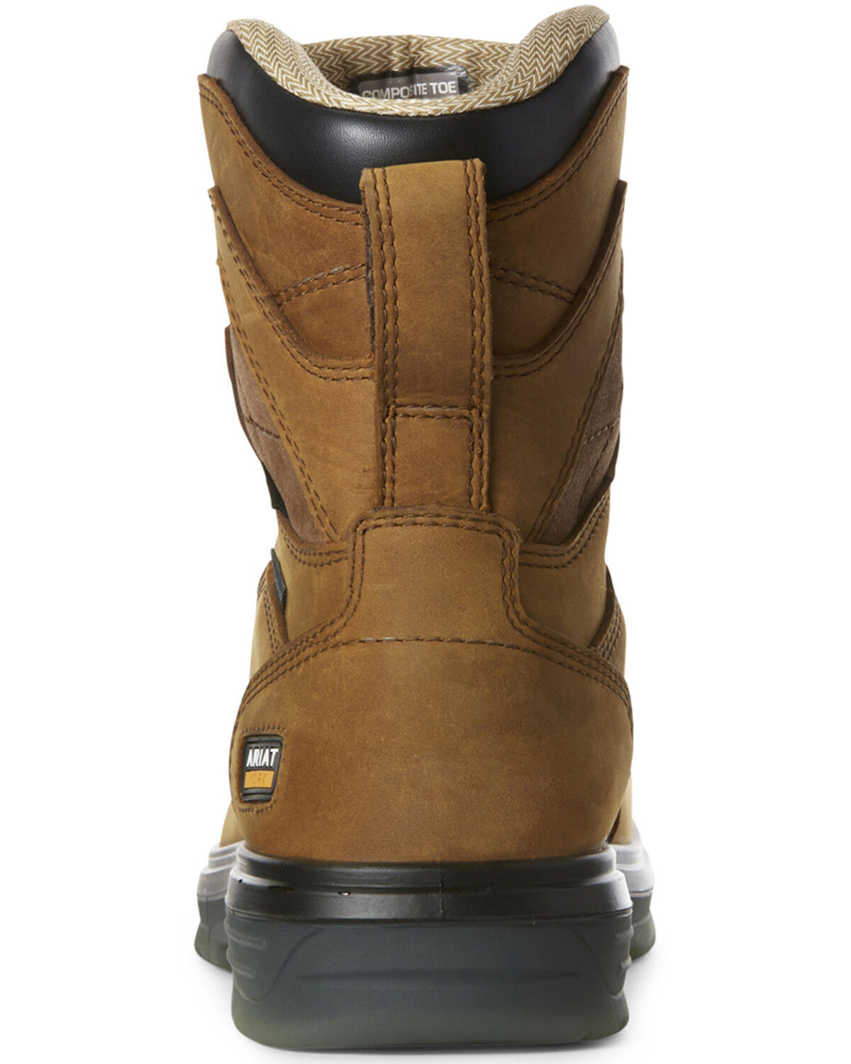 Image #3 - Ariat Men's Turbo Waterproof Carbon Toe Work Boots, Brown, hi-res