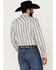 Image #4 - Moonshine Spirit Men's Manhattan Floral Striped Long Sleeve Snap Western Shirt , White, hi-res