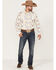 Image #2 - Dale Brisby Men's All-Over Scenic Print Long Sleeve Snap Western Shirt, Teal, hi-res