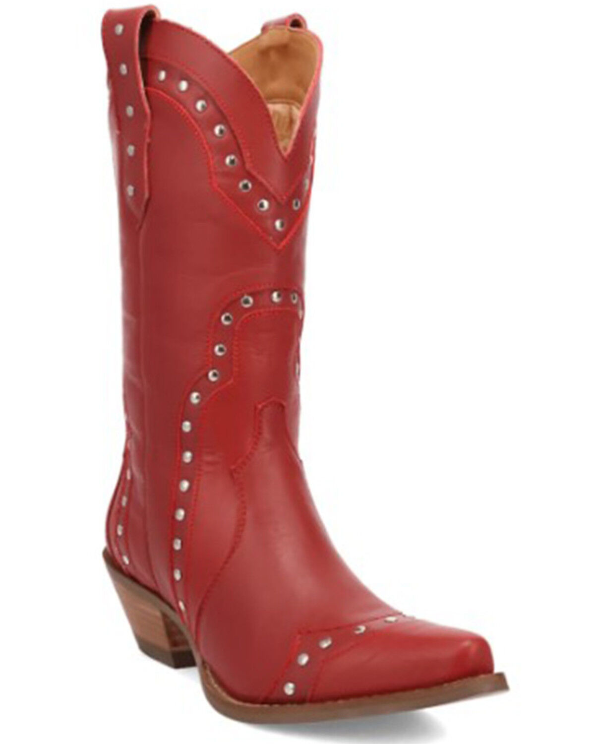 Image #1 - Dingo Women's Sweet Treat Western Boots - Snip Toe, Red, hi-res