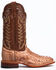 Image #3 - Tony Lama Men's San Saba Vintage Full Quill Ostrich Western Boots - Broad Square Toe, Chocolate, hi-res