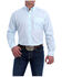 Image #1 - Cinch Men's Diamond Geo Print Long Sleeve Button Down Western Shirt, Light Blue, hi-res