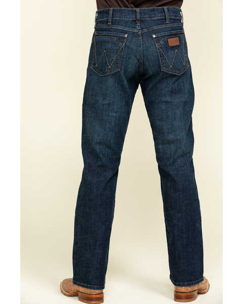Image #1 - Wrangler Retro Men's Boot Barn Exclusive Phillips Dark Relaxed Bootcut Jeans , , hi-res