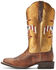 Image #2 - Ariat Women's Frontier Chimayo Thunderbird Embroidered Western Boots - Broad Square Toe , Gold, hi-res
