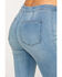 Image #4 - Free People Women's Light Wash High Rise Just Float On Flare Jeans, Blue, hi-res