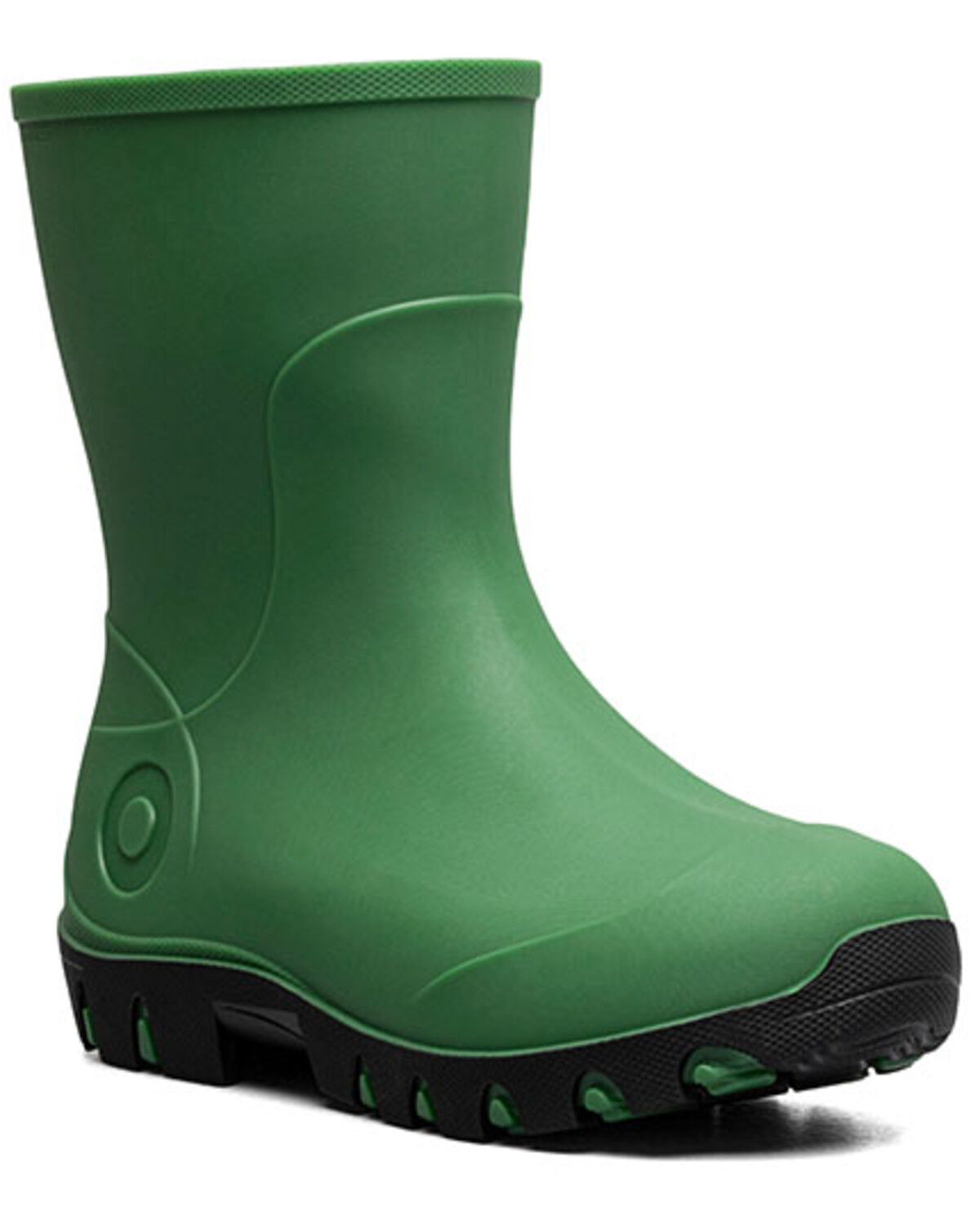 Image #1 - Bogs Boys' Essential Rain Mid Rain Boots - Round Toe, Green, hi-res