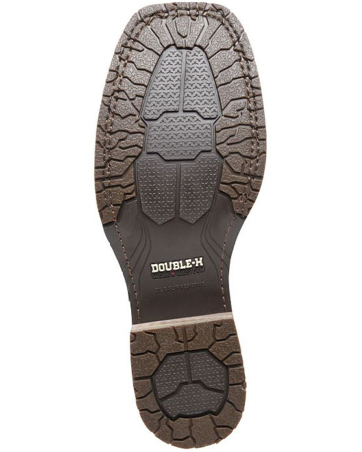 Image #4 - Double H Men's 10" Hingham Deep Scallop Work Boots - Composite Toe, Tan, hi-res