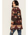 Image #5 - Idyllwind Women's Lynn Southwestern Print Faux Fur Collar Shacket, Dark Brown, hi-res