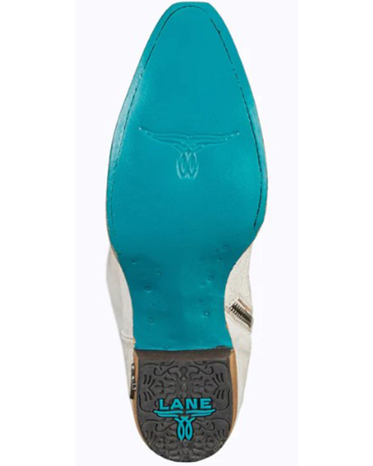Image #7 - Lane Women's Lexington Leather Tall Western Boots - Snip Toe, Ivory, hi-res