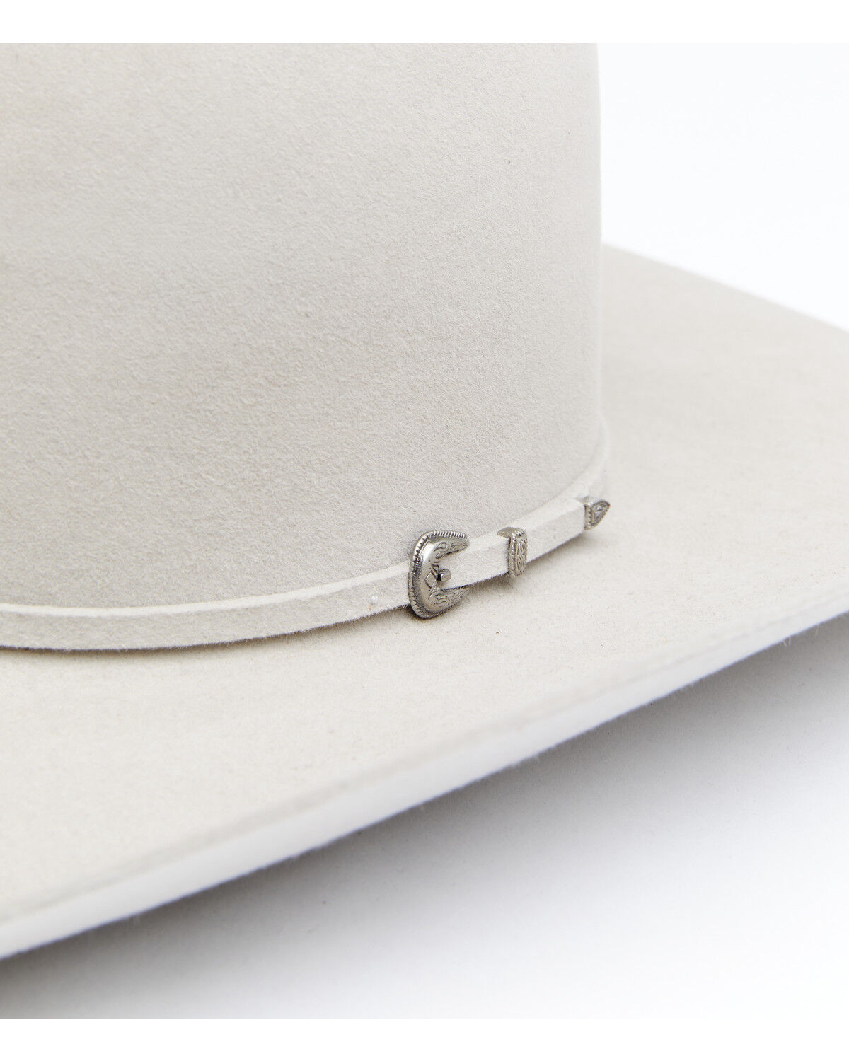Image #2 - Rodeo King 7X Fur Open Crown Self Band Western Felt Hat, Silver Belly, hi-res