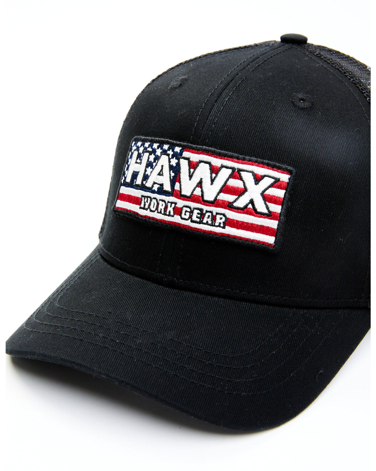 Image #3 - Hawx Men's American Flag Patch Ball Cap, Black, hi-res