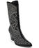 Image #1 - Matisse Women's Twain Studded Western Boots - Round Toe, Black, hi-res