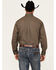Image #4 - Cinch Men's Geo Print Long Sleeve Button-Down Western Shirt, Brown, hi-res