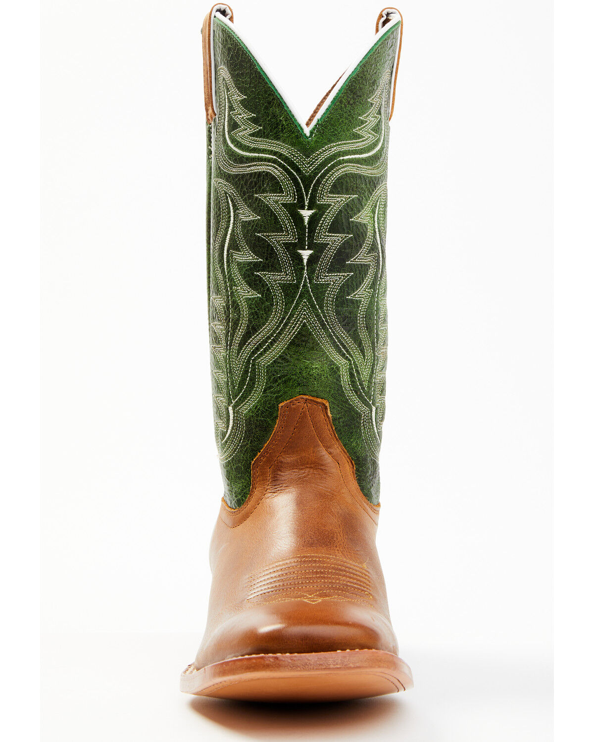 Image #4 - Cody James Men's Peridot Green Leather Western Boots - Broad Square Toe, , hi-res