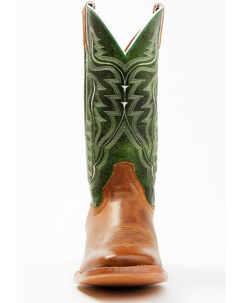 Image #4 - Cody James Men's Peridot Green Leather Western Boots - Broad Square Toe , Green, hi-res