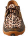 Twisted X Women's Cheetah Print Driving Moccasins - Moc Toe, Leopard, hi-res