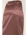 Image #4 - By Together Women's Polka Dot Satin Midi Skirt, Chocolate, hi-res