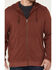 Image #3 - Brothers and Sons Men's Weathered French Terry Zip-Front Hooded Jacket, Red, hi-res