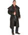 Image #2 - Outback Trading Co. Men's Long Oilskin Duster, Black, hi-res