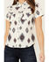 Image #3 - Shyanne Women's Laramie Southwestern Print Short Sleeve Snap Western Riding Shirt, Cream, hi-res