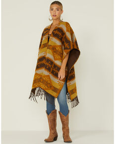Idyllwind Women's Blanket Shawl, Gold, hi-res
