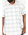Image #3 - Brixton Men's Charter Plaid Short Sleeve Button Down Shirt, Blue, hi-res