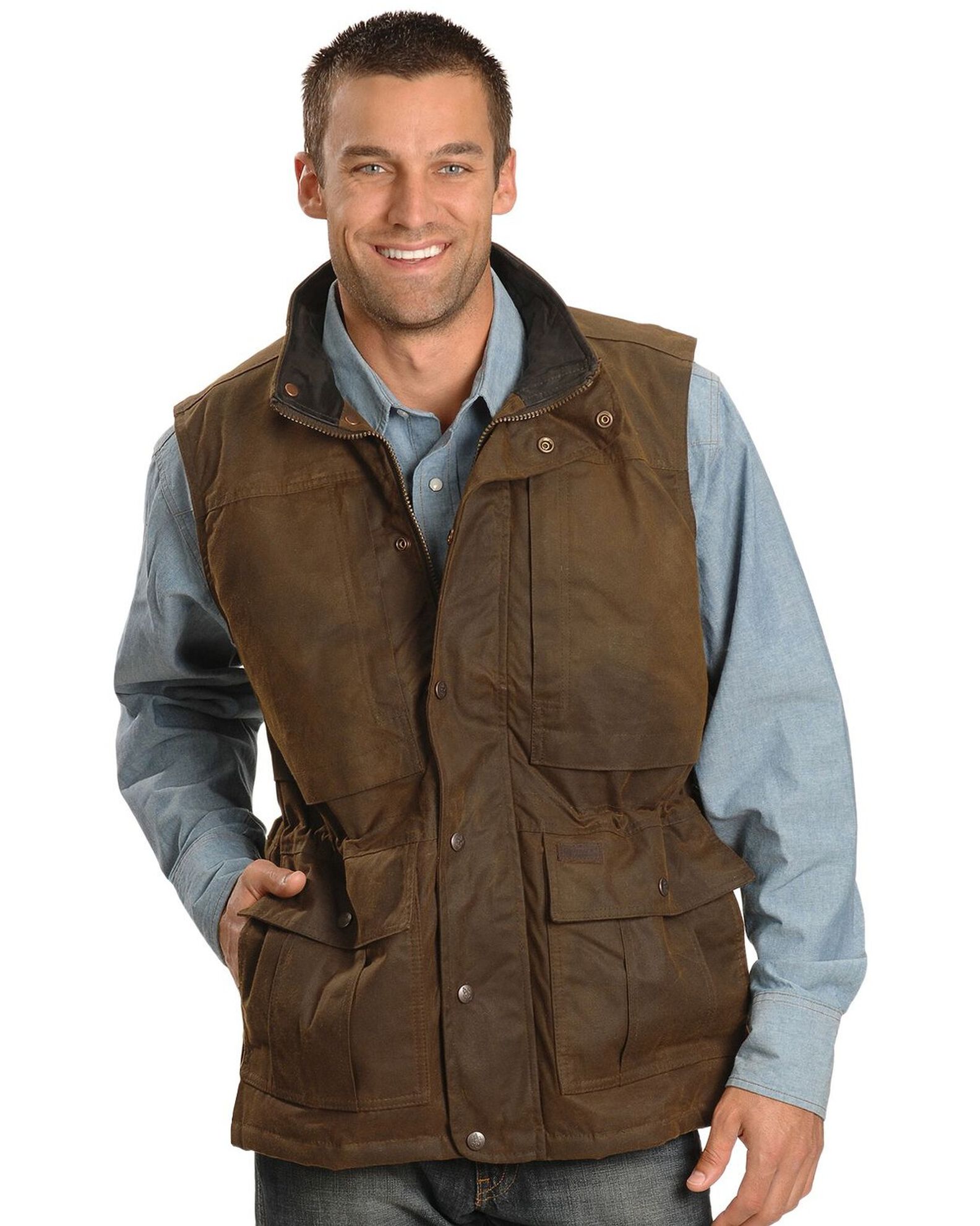 Outback Trading Co Men s Deer Hunter Oilskin Vest