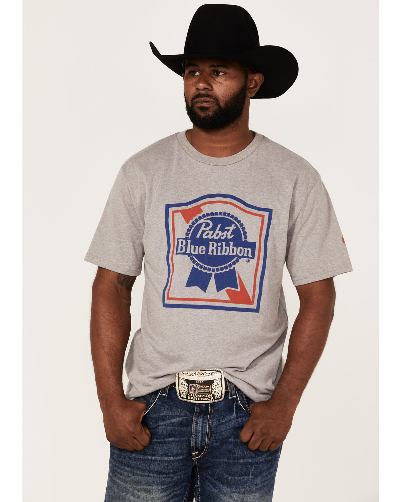 Pabst blue top ribbon cowboy hat