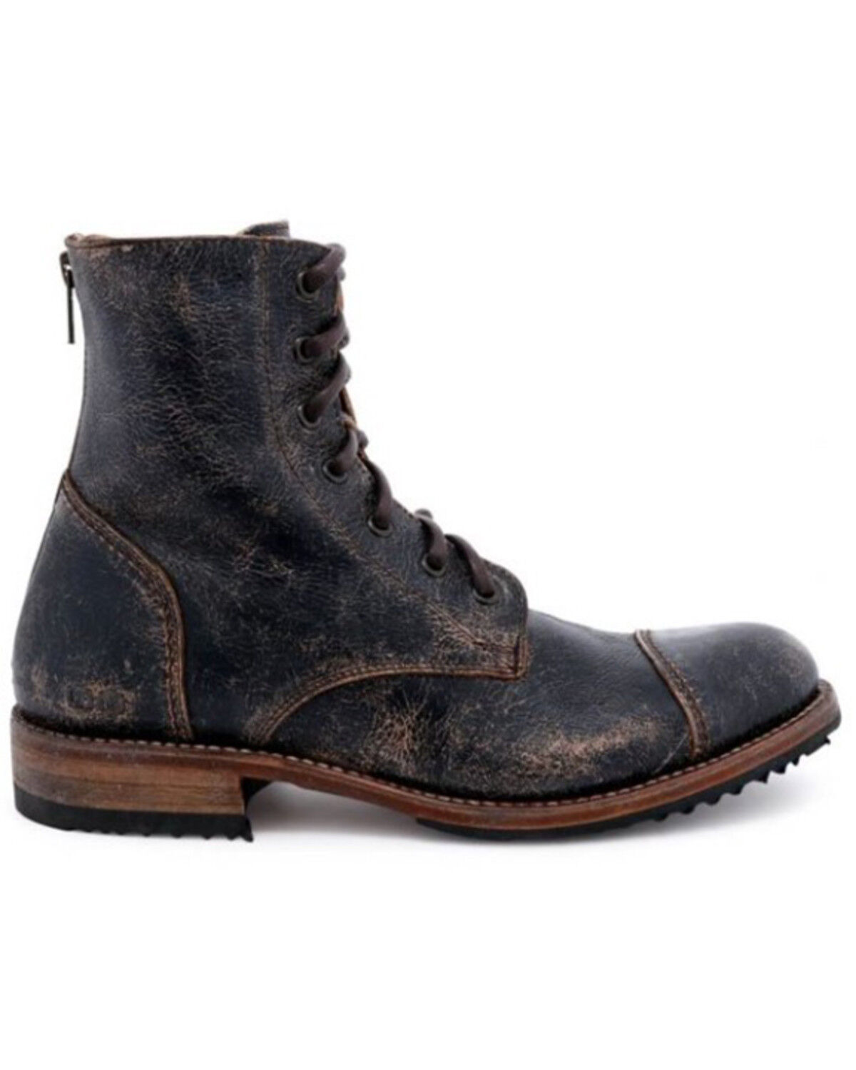 Image #2 - Bed Stu Men's Lux Protege Black Lace-Up Casual Boot - Round Toe, Black, hi-res