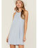 Image #1 - Wild Moss Women's Goddness Solid Mini Dress, Light Blue, hi-res