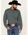 Image #1 - Cinch Men's ARENAFLEX® Medallion Geo Print Long Sleeve Button-Down Performance Stretch Western Shirt, Black, hi-res