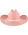 Shyanne Girls' Elastic Fit Straw Cowboy Hat, Pink, hi-res