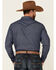 Image #4 - Cody James Men's Sound Washed Floral Print Long Sleeve Pearl Snap Western Shirt , Navy, hi-res