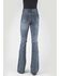 Image #3 - Stetson Women's 921 Medium Wash High Rise Plain Pocket Flare Jean, Blue, hi-res